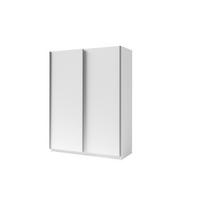 SCHWEBETÜRENSCHRANK ELRON 180,6/198,5/62cm 2-türig Weiß - Weiß, Holzwerkstoff (180.6/198.5/62cm) - MASSENO