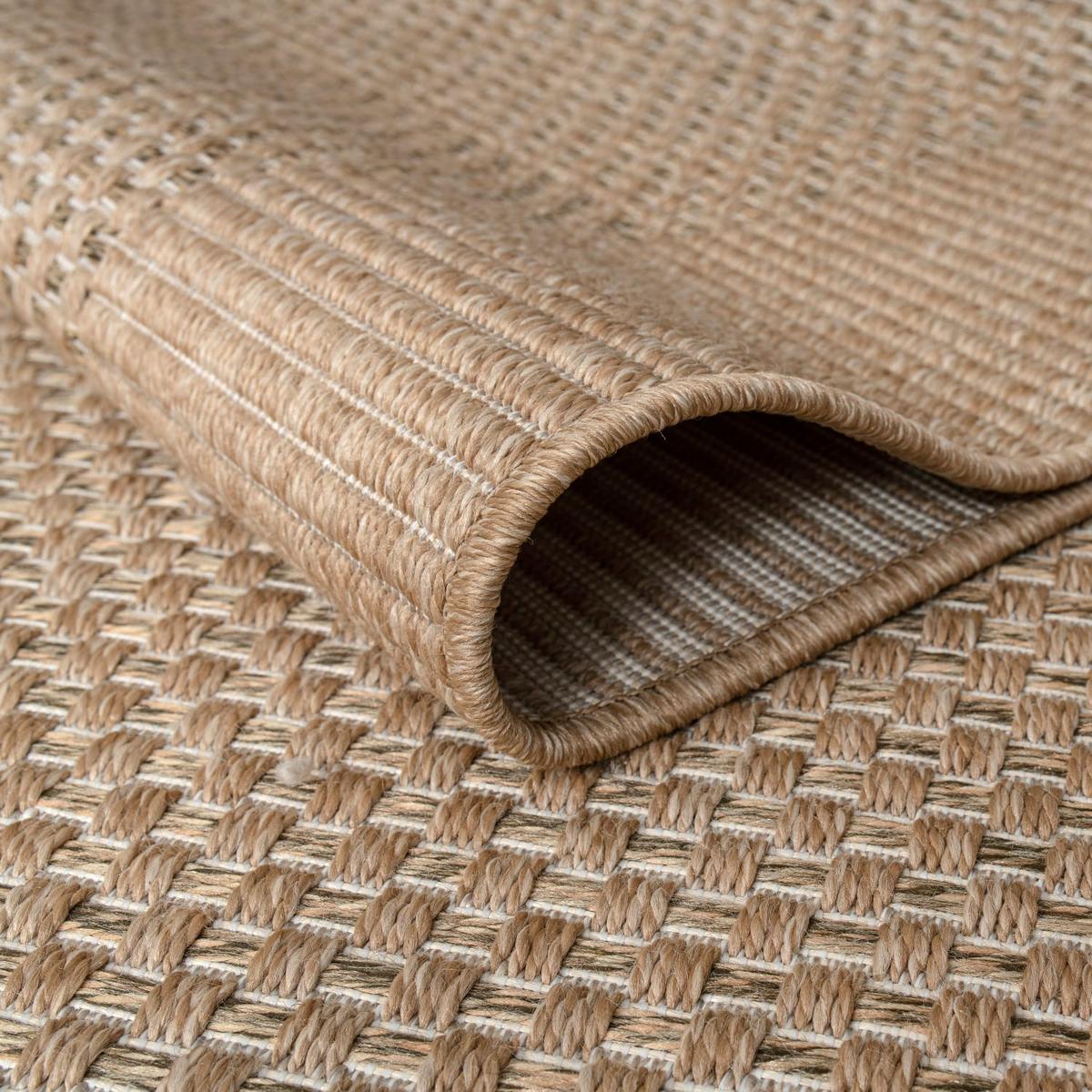 FLACHWEBTEPPICH, mit Bordüre, Beige, 80 x 150 cm - Beige, Textil (150/80cm) - KADIMA DESIGN
