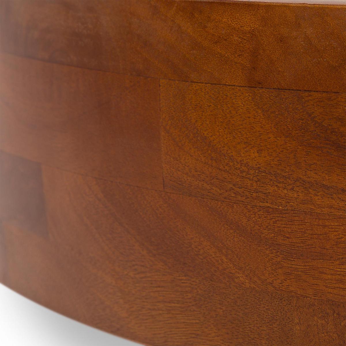 COUCHTISCH TIBET dunkelbraun - Dunkelbraun, Holz (110/110/27cm) - IDIMEX