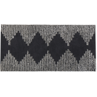 KURZFLOR-TEPPICH Bathinda 150/80 cm - Schwarz, Textil (80/150cm) - Beliani