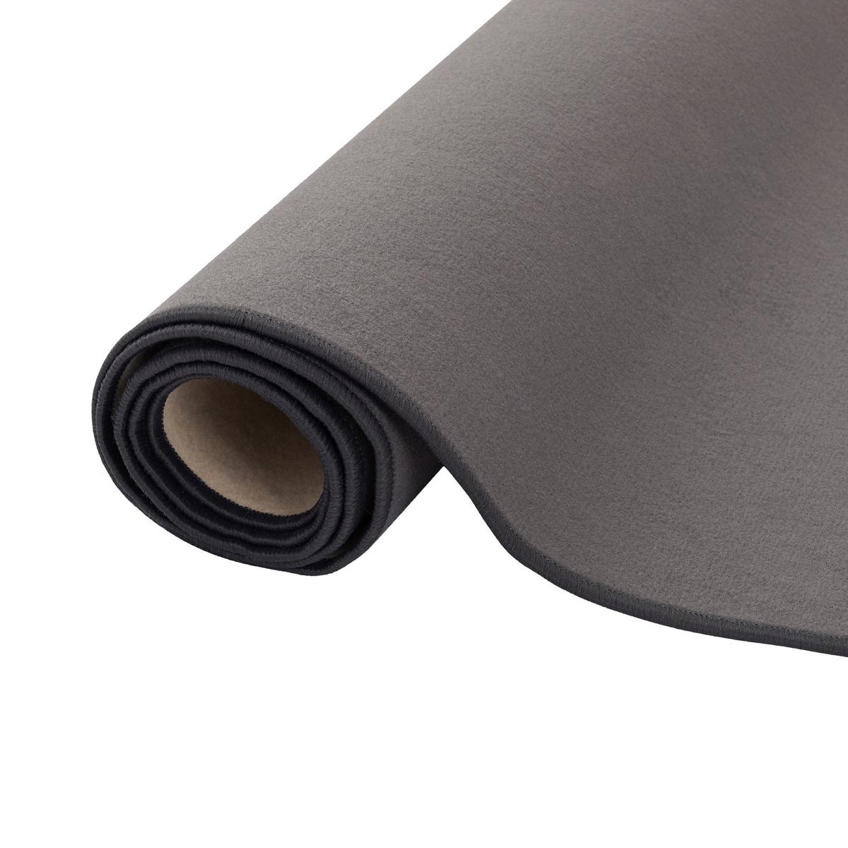 BASIC VELOURS TEPPICH CARLA - Anthrazit, Textil (80/160cm) - Snapstyle