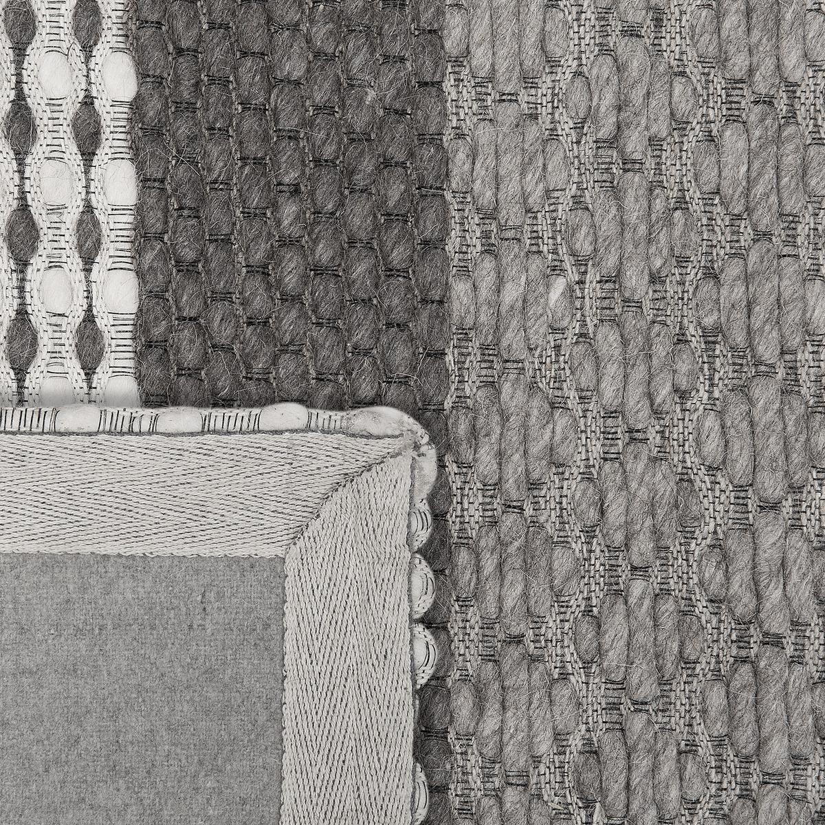 KURZFLOR-TEPPICH Akkaya 200/140 cm - Grau, Textil (140/200cm) - Beliani