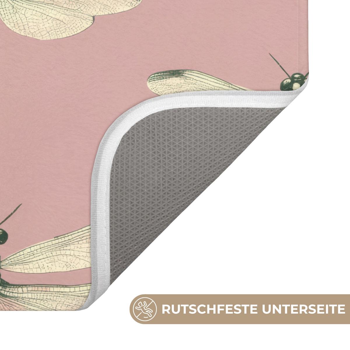 WC-VORLEGER Lillibells - Muster - Rosa Toilettenvorleger 55x60 cm - Rosa, Textil (55/1cm) - OnlyWow