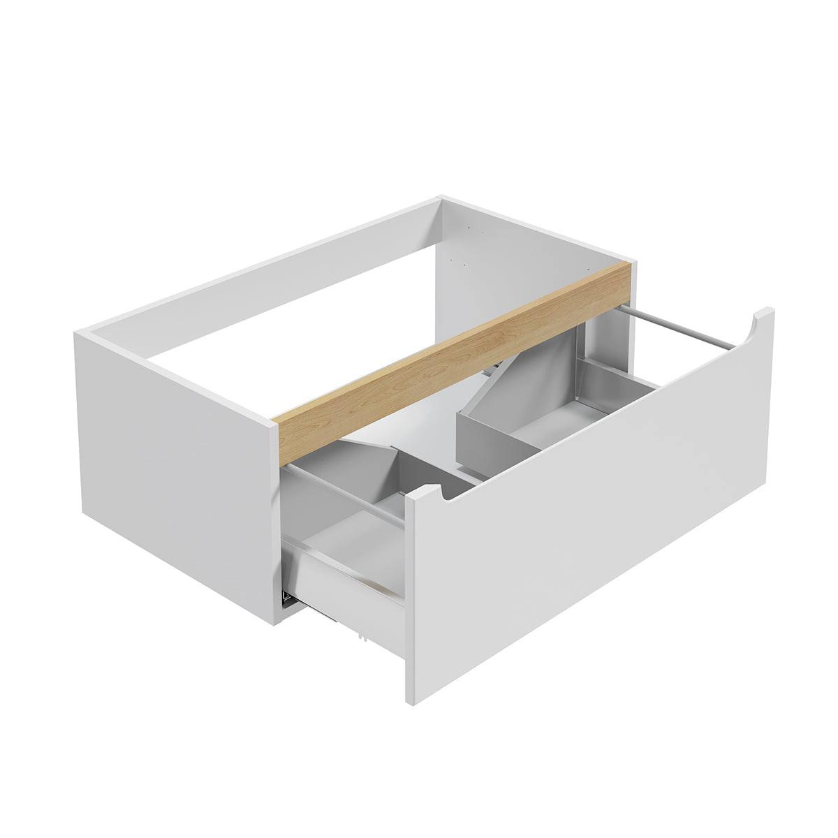 WASCHTISCHUNTERSCHRANK 80cm Livia Weiß - Weiß, Holzwerkstoff (80/32.5/46cm) - Petits-meubles