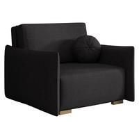 SCHLAFSOFA Viva Glov I - Schwarz/Naturfarben, Holz/Textil (104/85/98cm) - MIRJAN24