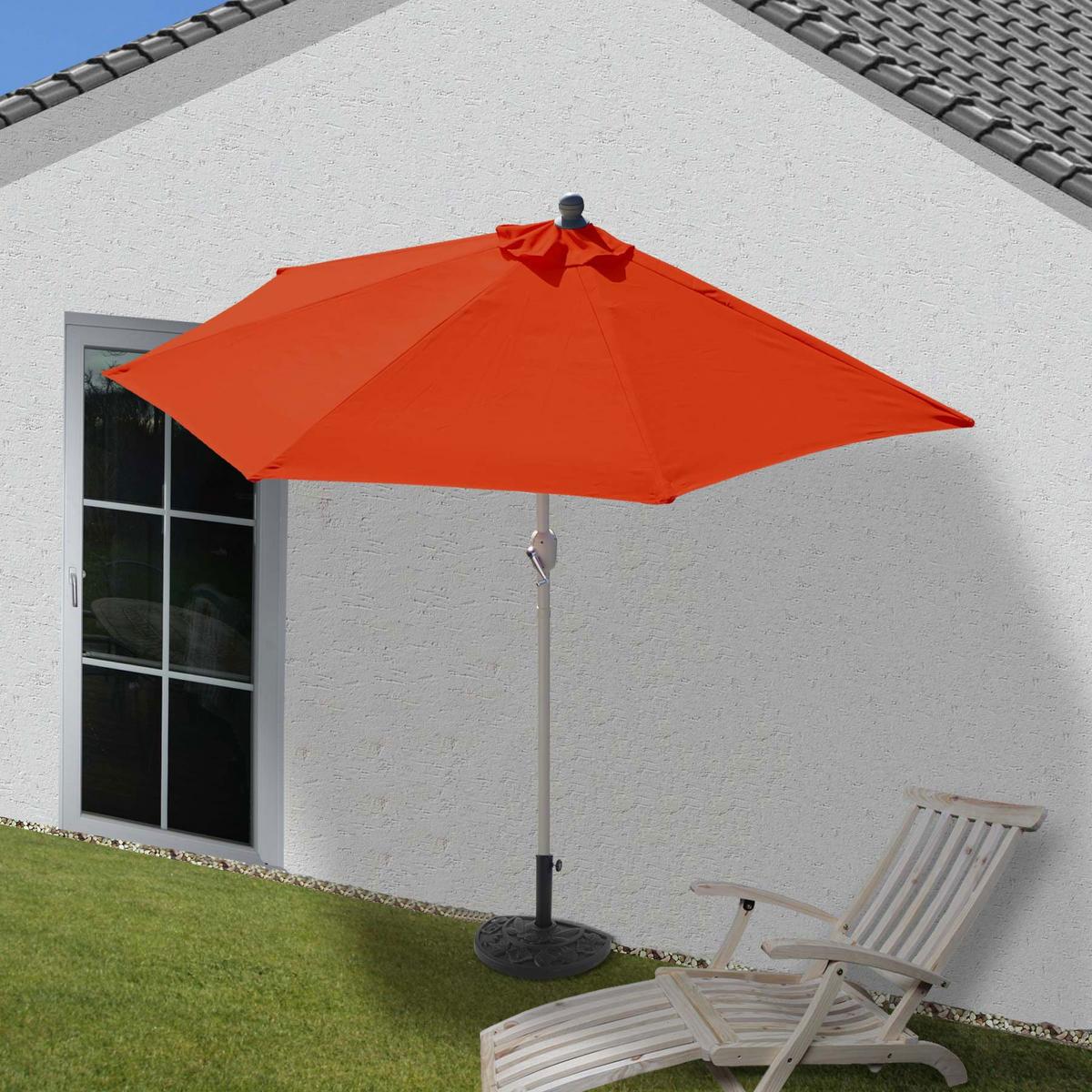 SONNENSCHIRM Orange - Orange, Textil (285/145cm) - MCW