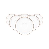 KOMBIUNTERTASSEN Sento Home Pure Lines Cocoa Brown ø 16,2 cm 6er Set - Hellbraun, Keramik (16.2cm) - Seltmann Weiden