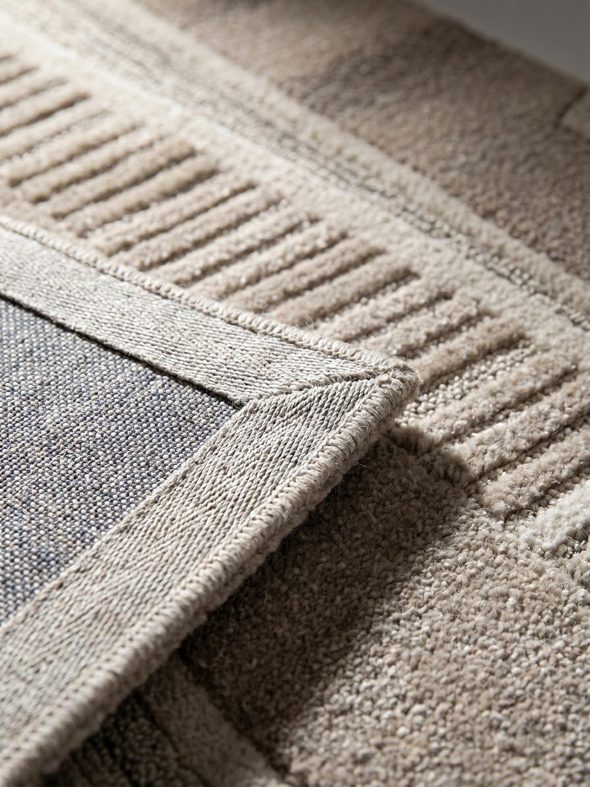WOLLTEPPICH EDALE, abstrakt, Natur, 80 x 300 cm - Beige, Textil (80/300cm) - KADIMA DESIGN