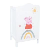 PUPPENKLEIDERSCHRANK Peppa Pig - Weiß, Holzwerkstoff (29.5/52/26cm) - Roba