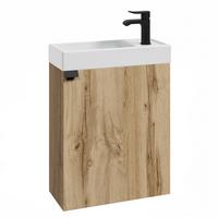 GÄSTE-WC-MÖBELSET Keno 2 Teile Eiche – 50 x 23 x 60cm - Eichefarben, Holz (50/60/23cm) - Badplaats