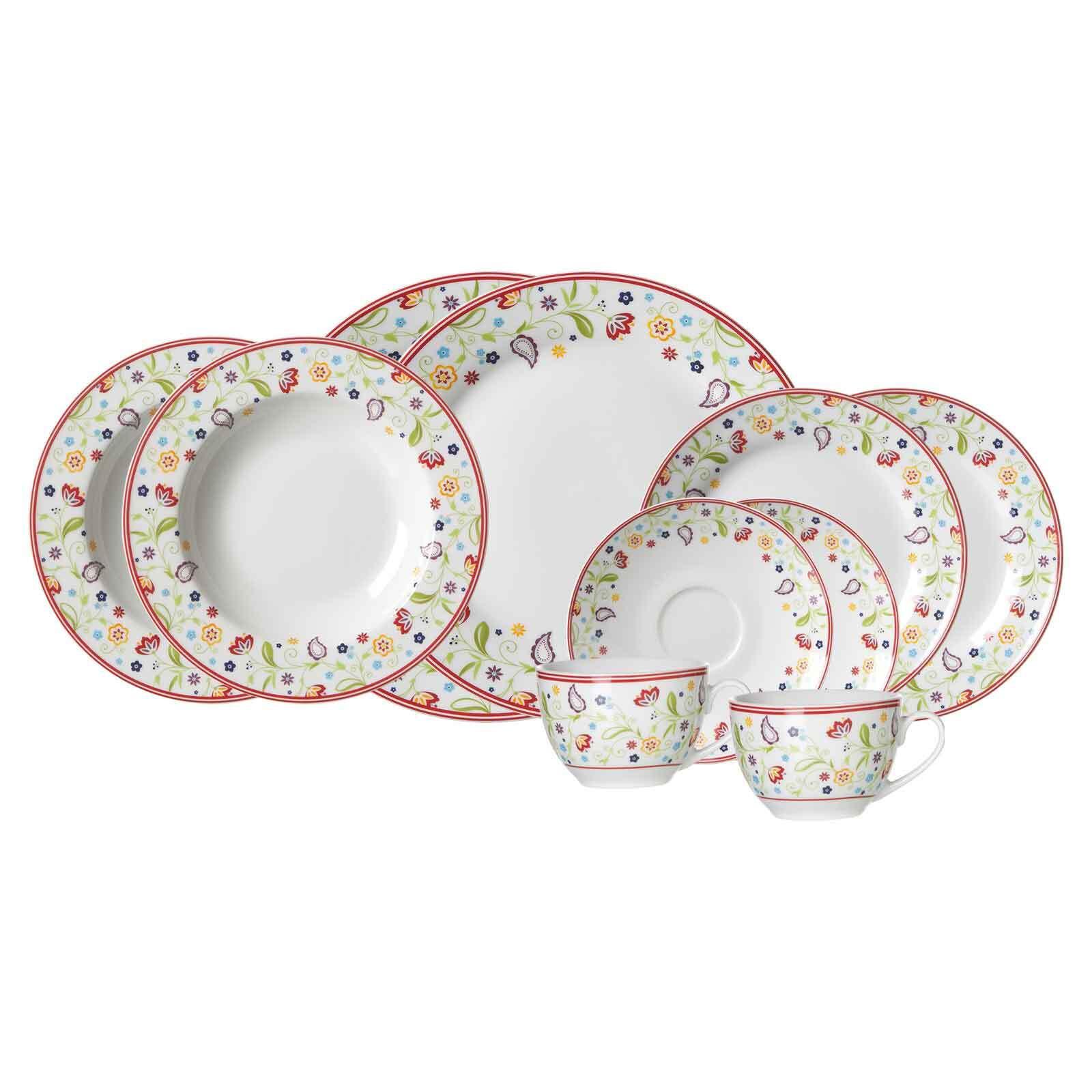 KOMBISERVICE Shanti Doppio bunt 10-tlg. - Multicolor, Keramik (2/2/2cm) - Ritzenhoff Breker