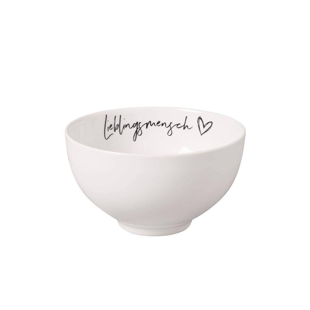 BOL LIEBLINGSMENSCH Statement weiß ø 13,8 cm - Weiß, Keramik (13.8cm) - Villeroy & Boch