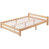 MASSIVHOLZBETT Natur 200/140 cm - Beige, Holz - Urban Meuble