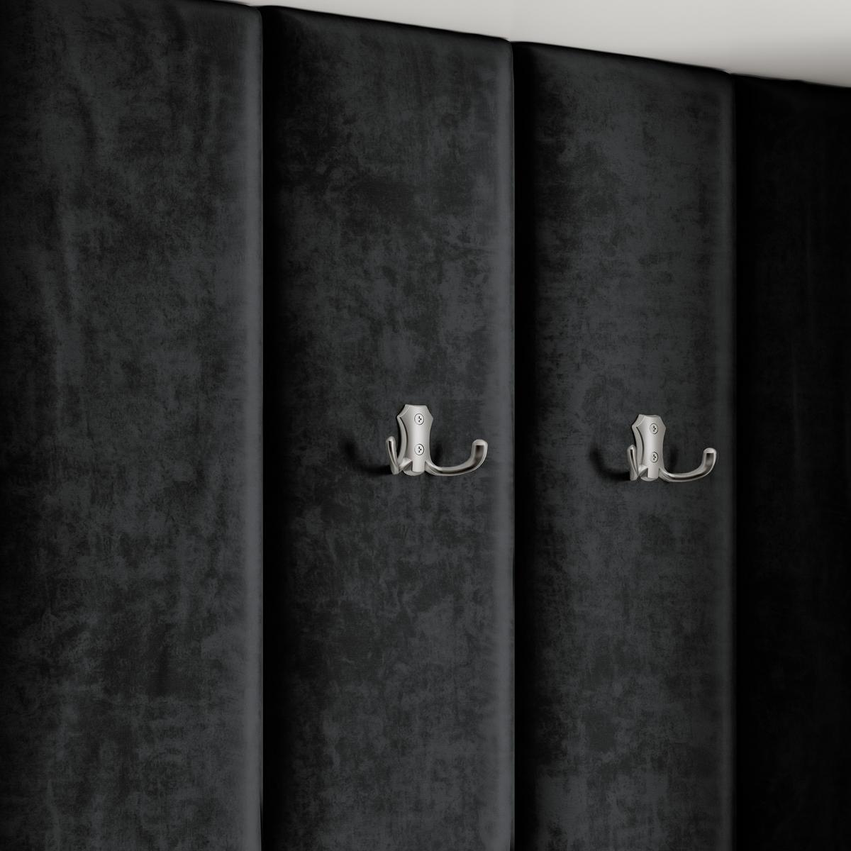 GARDEROBENSCHRANK REMA 150/240/60 cm Modern Weiß - Schwarz/Weiß, Holzwerkstoff (150/240/60cm) - MASSENO