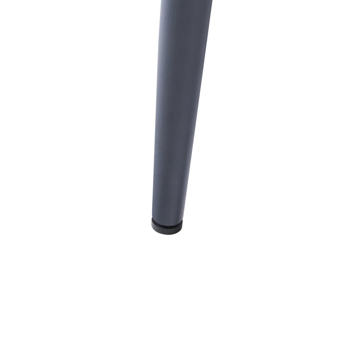 GARTENTISCH 180/90 cm Steinoptik Travertinoptik Tolentino - Dunkelgrau, Kunststoff (180/90/75cm) - Beliani