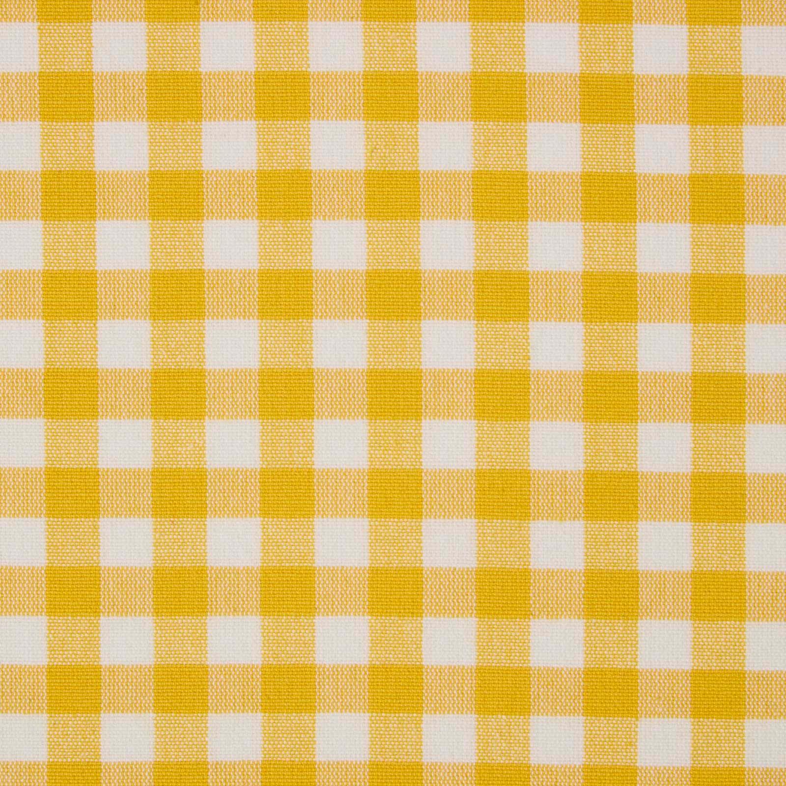 BAUMWOLLSTOFF Meterware Vichy-Karo gelb-weiß, 150 cm - Gelb, Textil (150/100cm) - Homescapes