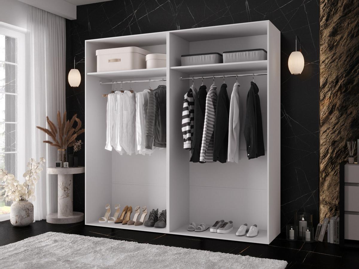 DREHTÜRENSCHRANK Zen 200 cm - Schwarz/Eiche Artisan, Holzwerkstoff/Kunststoff (200/202/50cm) - MIRJAN24