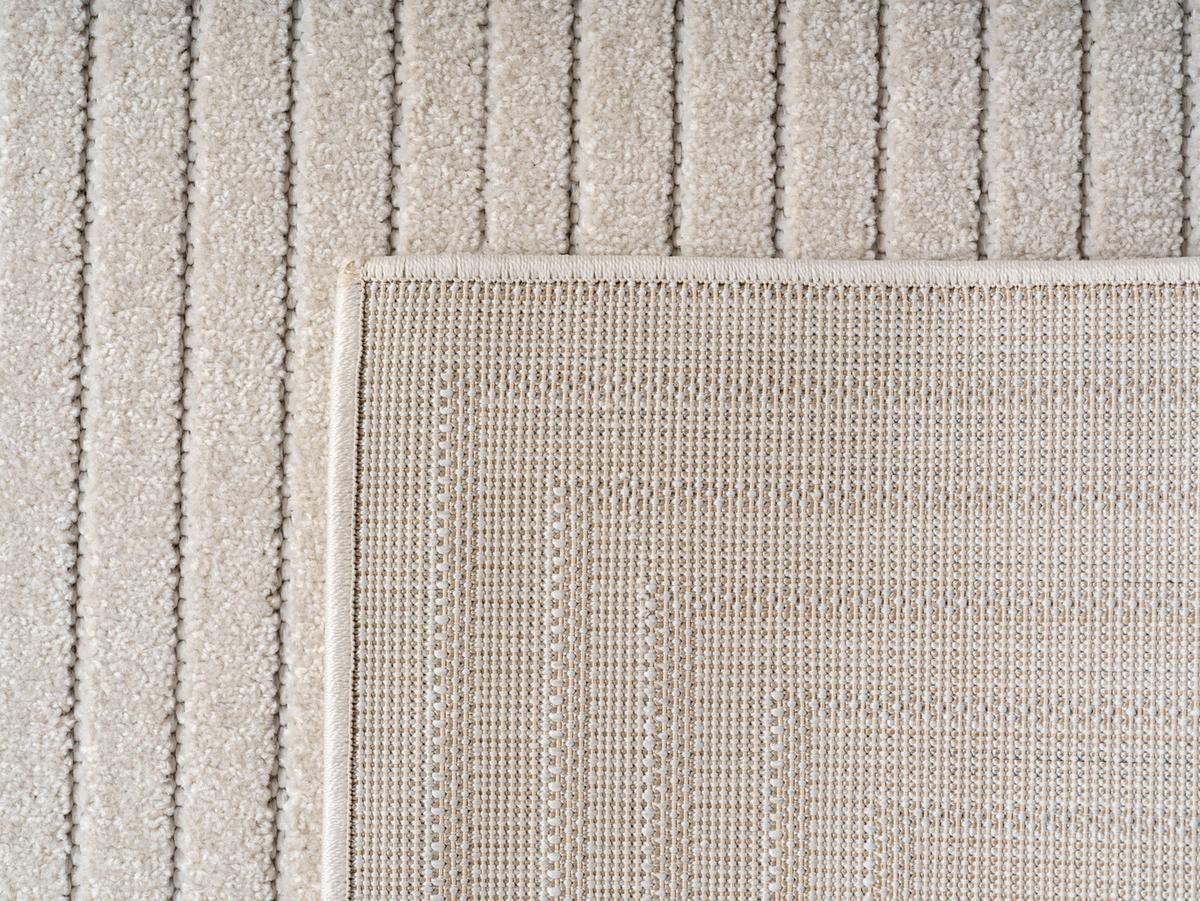 TEPPICH Outdoor ENGADIN in Creme, im Skandi-Stil mit 3D-Design, aus Polypropylen, 200 x 290 cm - Beige, Textil (290/200cm) - KADIMA DESIGN