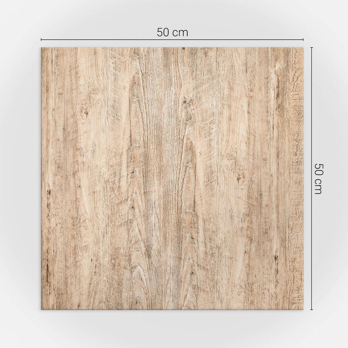 WANDPANEEL 4x 50x50 cm selbstklebend Albero - Beige, Kunststoff (50/1.6/50cm) - Wallfluent