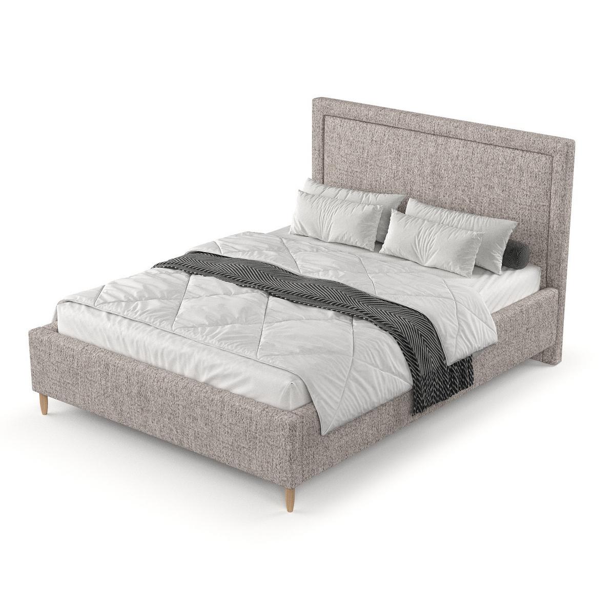 POLSTERBETT Vega 160/200 cm Beige im Neve Stoff - Beige/Naturfarben, Holz/Holzwerkstoff (160/200cm) - AltaBeds