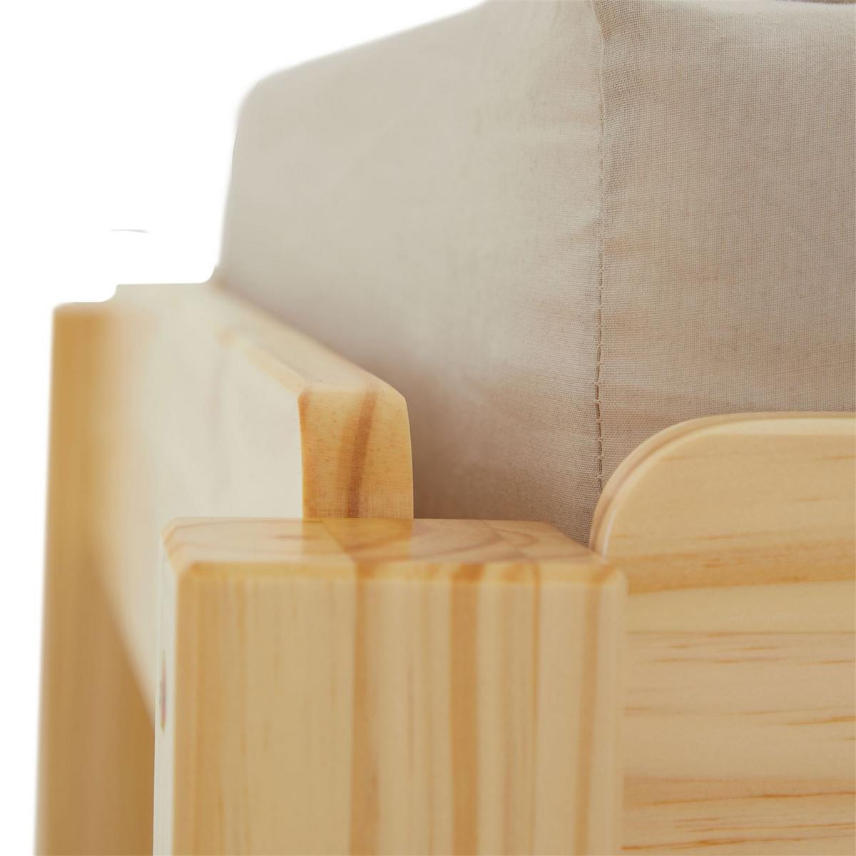 STAPELBETT RINO 90x190 cm natur - Naturfarben, Holz (90/190cm) - IDIMEX