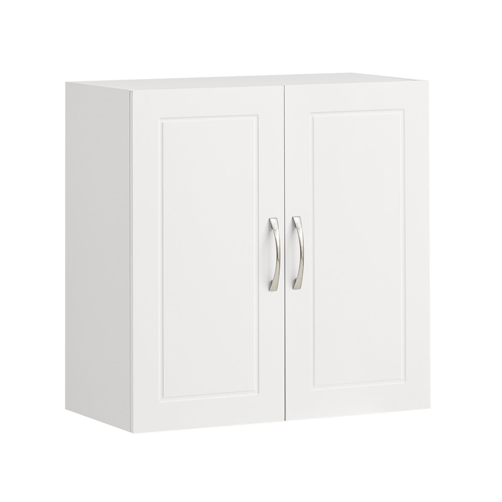 HÄNGESCHRANK mit Verstellbarem Regal, 60x60x30cm, Weiß - Weiß, Holzwerkstoff (60/60/30cm) - SoBuy