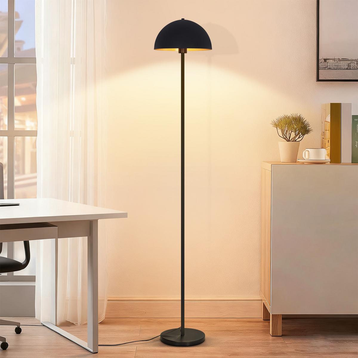 STEHLAMPE Zrelis 30/30/170 cm - Schwarz, Metall (30/30/170cm) - ZMH