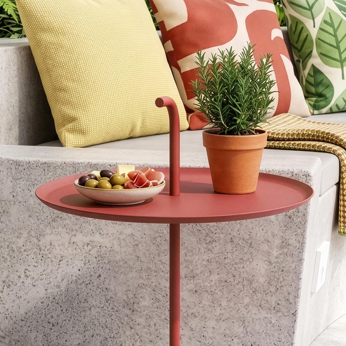 BALKONTISCH Calimera - Terracotta, Metall (38/38/56.5cm) - casa.pro