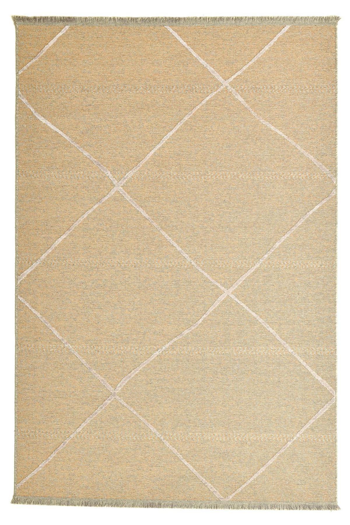 FLACHWEBTEPPICH Braderup 160x230 cm - Goldfarben, Textil (160/230cm) - Sansibar SYLT