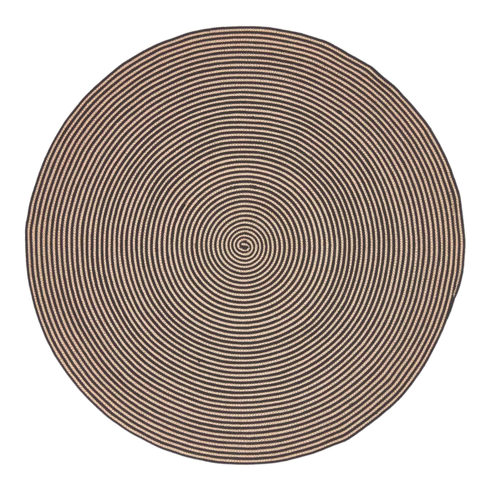 TEPPICH Spirale geflochten rund 150 cm - Braun, Textil (150/150cm) - Homescapes
