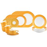 KOMBISERVICE Liberty Pure Colors Mango Orange 30-tlg. - Orange, Keramik (2/2/2cm) - Seltmann Weiden