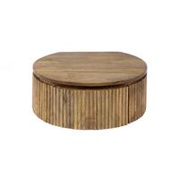 NACHTTISCH HEVE Holz Mango - Zwetschgeholzfarben, Holz (50/20/35cm) - KAWOLA