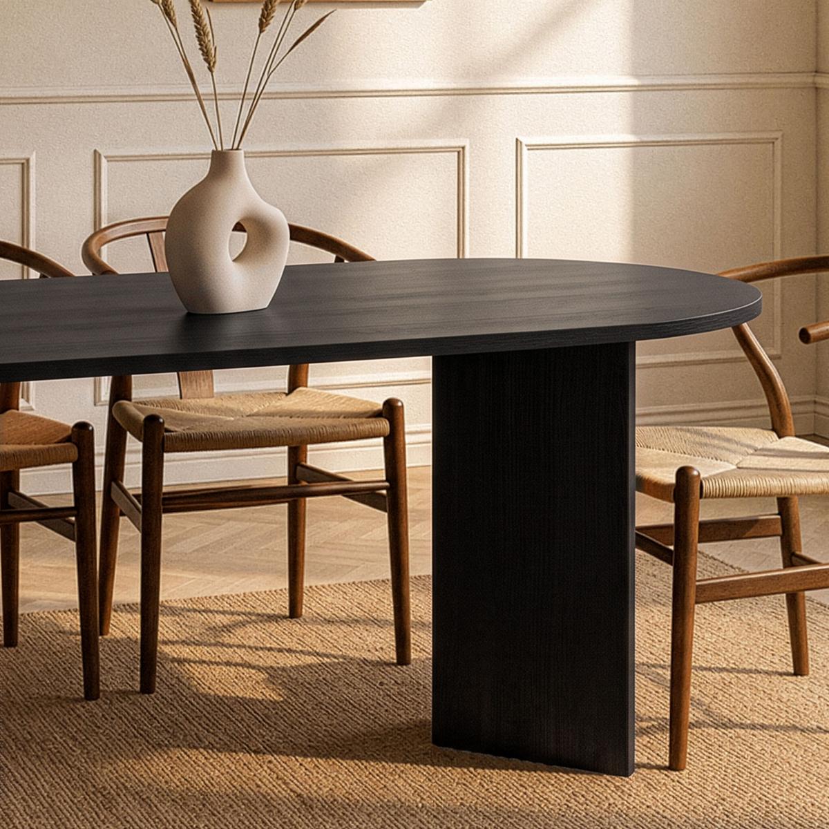 ESSTISCH mit abgerundeten Kanten sable 180/75/89,5 cm - Eichefarben, Holzwerkstoff (96/89.5/75cm) - Calicosy