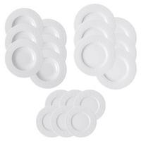 TELLER-SET Cellini weiß 18-tlg. - Weiß, Keramik (2/2/2cm) - Villeroy & Boch