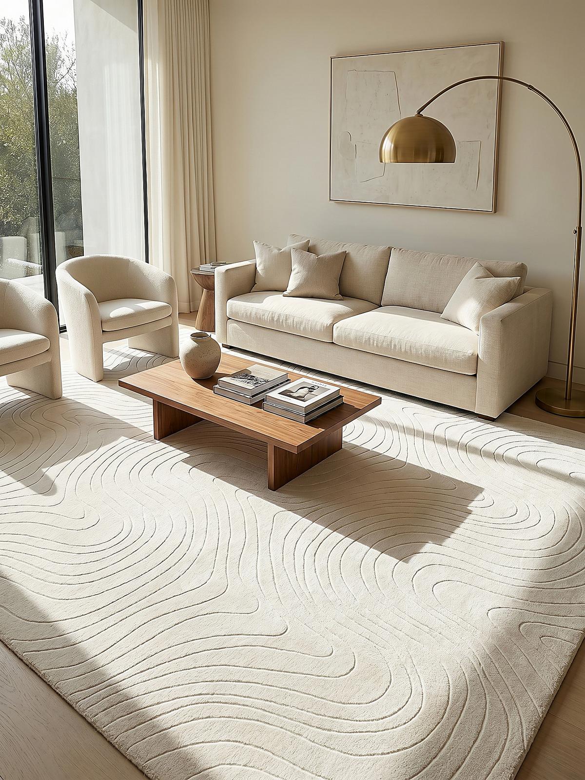 TEPPICHLÄUFER Antirutsch Abstrakt DALAR Polypropylen Creme 80 x 150 cm - Beige, Textil (80/150cm) - KADIMA DESIGN