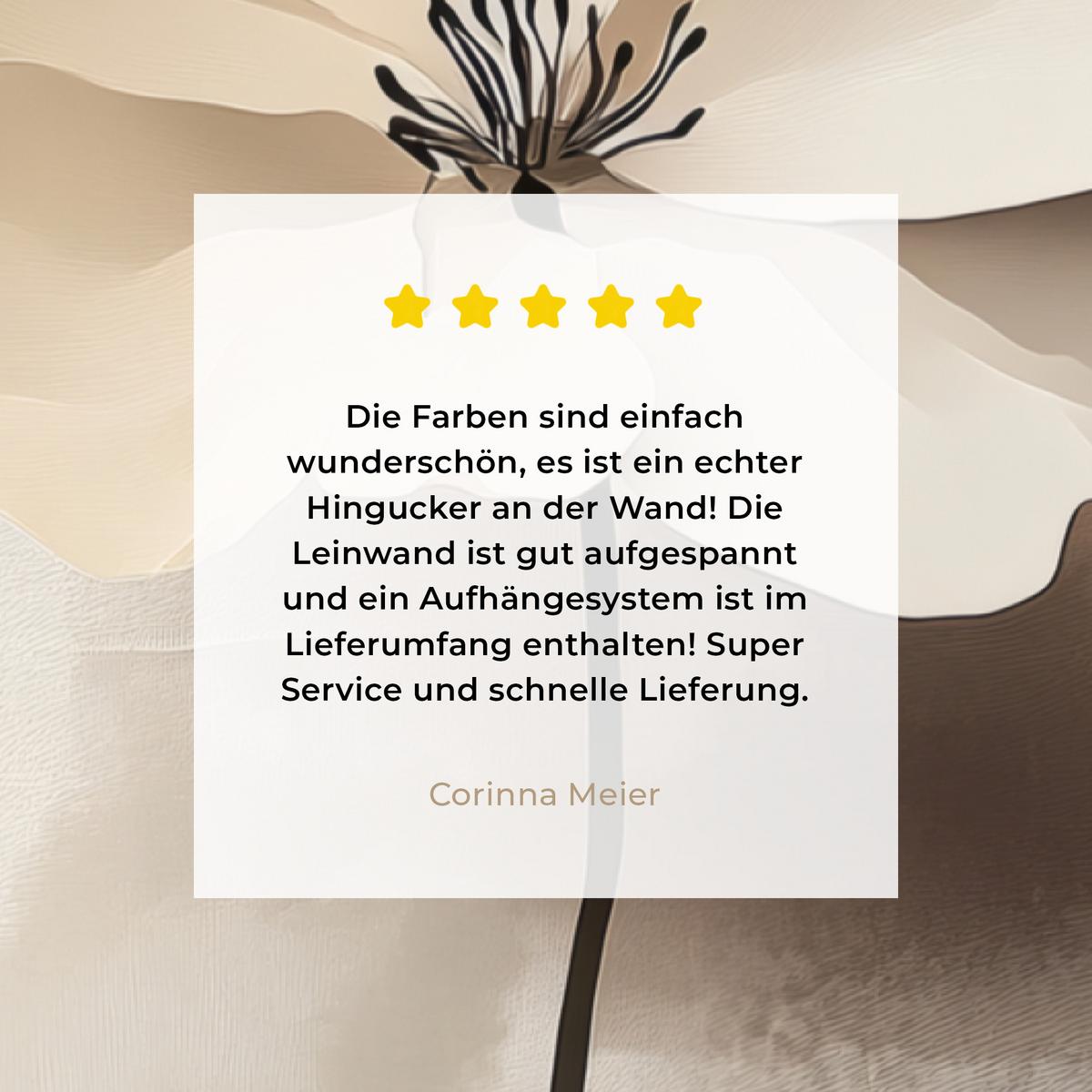 LEINWANDBILD Blume - Beige - Farbe - Schatten Deko XXL 80x120 cm - Creme, Textil (80/120cm) - MuchoWow