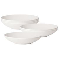 SCHALEN FLACH Manufacture Rock Blanc weiß ø 23,5 cm 6er Set - Weiß, Keramik (23.5cm) - Villeroy & Boch