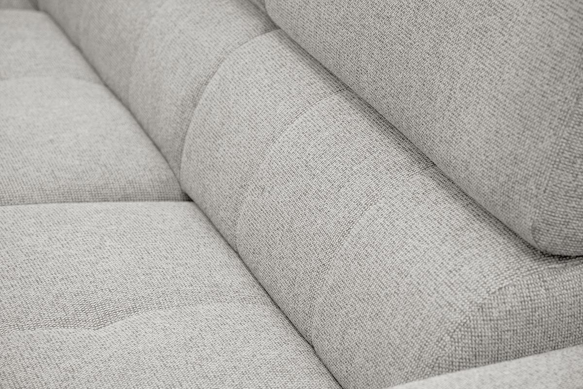 ECKSOFA FIERO 5-Sitzer, creme - Creme/Schwarz, Holzwerkstoff/Textil (158/269cm) - Wozimo