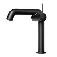WASCHTISCHARMATUR Ventilkernzertifizierung Schwarz Matt 15cm - Schwarz, Metall (20/7.6/22.2cm) - EMKE