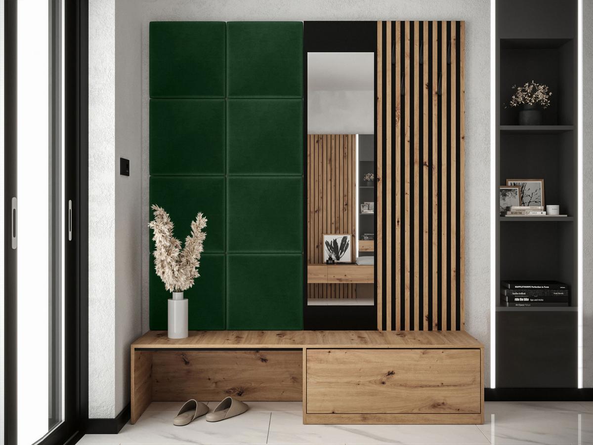 GARDEROBE Premium - Grün, Holzwerkstoff (172/205/42cm) - MIRJAN24