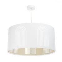 HÄNGELEUCHTE Weiß 70/100 cm - Beige/Weiß, Kunststoff (30/1.2/100cm) - ONZENO
