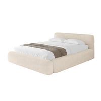POLSTERBETT mit Bettkasten und Lattenrost, Bett mit Matratze H3/H4 - ENORA-V1 180x200 Beige - Creme, Holzwerkstoff/Textil (180/200cm) - ALTDECOR