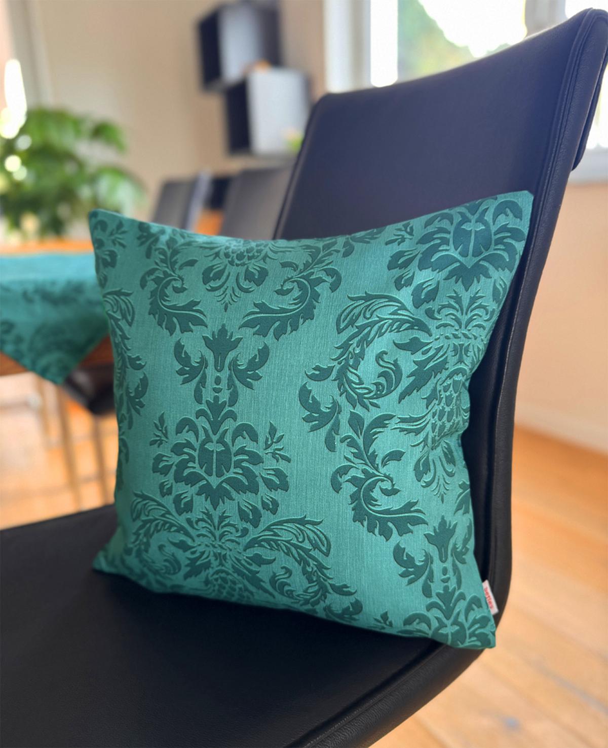 TISCHLÄUFER Epoche petrol-grün 40/150 cm - Petrol, Textil (40/150cm) - beties Heimtextil