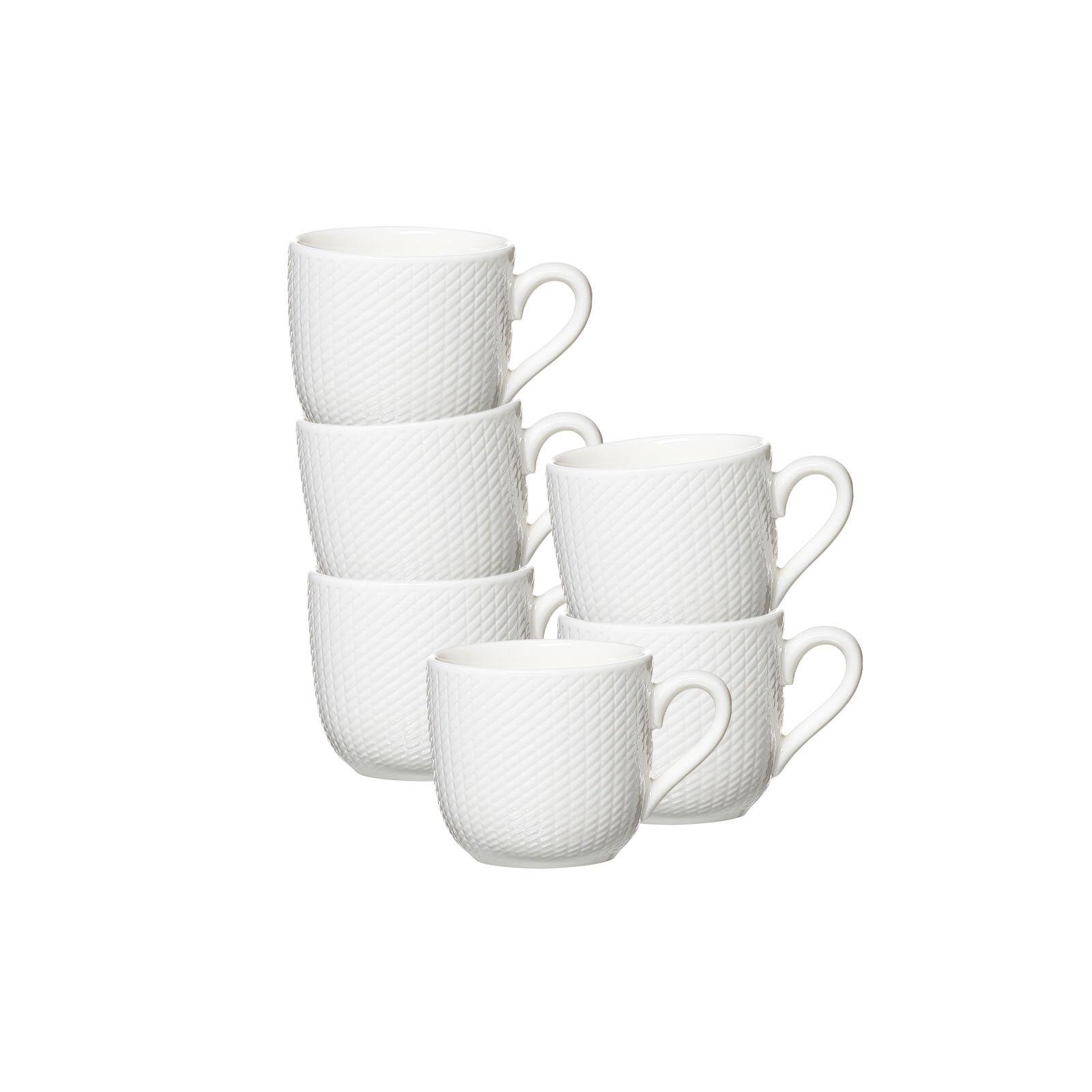 ESPRESSOTASSEN Saphir weiß 80 ml 6er Set - Weiß, Keramik (0.08L) - Ritzenhoff Breker