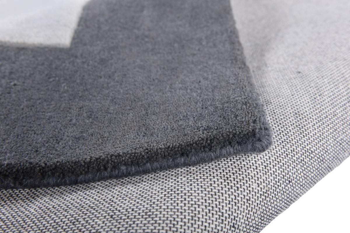 HANDTUFTTEPPICH Royal Ganges 60x90 cm - Silberfarben, Textil (60/90cm) - THEKO