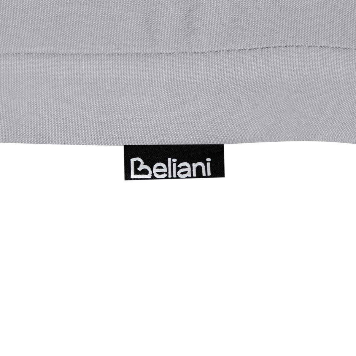 SITZAUFLAGEN 8er-Set Hellgrau 42/95 cm Maui Premium - Hellgrau, Textil (95/5/42cm) - Beliani