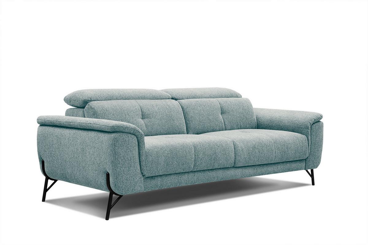 SOFA AVENA 3-Sitzer, mintgrün - Mintgrün, Holzwerkstoff/Textil (204/80/108cm) - Wozimo