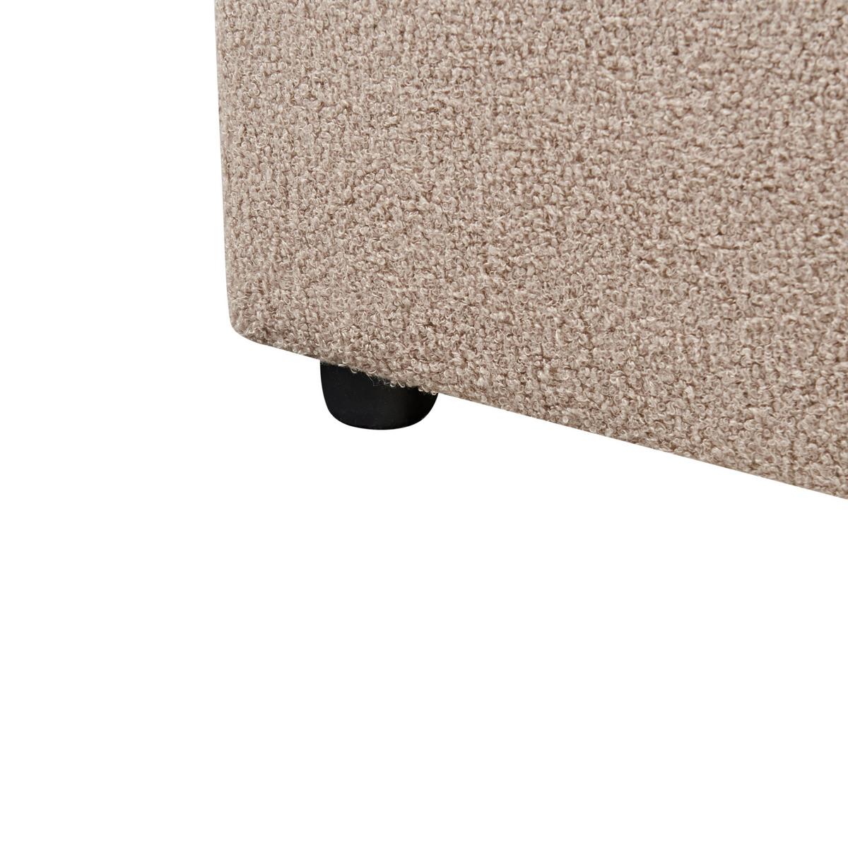 BETT mit Lattenrost 180/200 cm Taupe Lavaur - Taupe, Textil (180/200cm) - Beliani