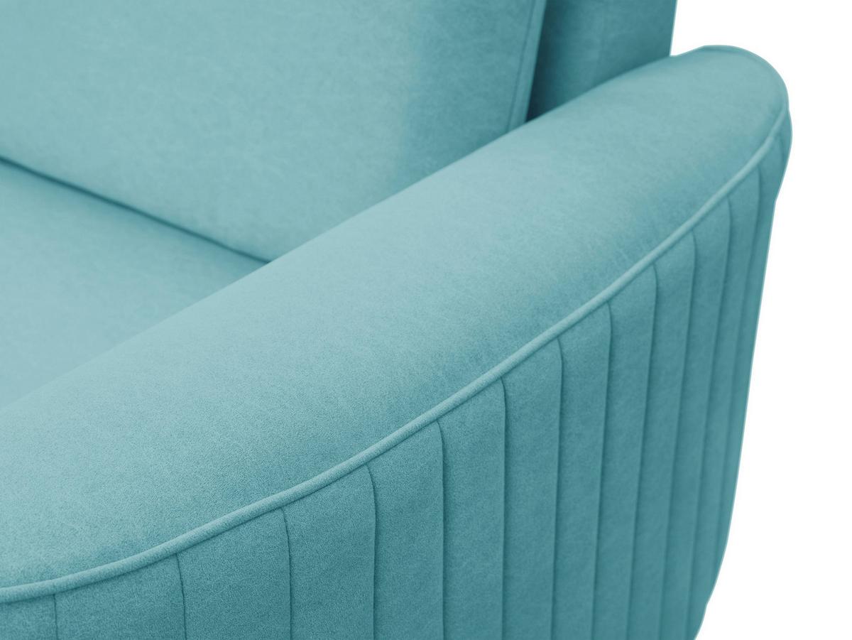 ECKSOFA VELA R-S Grün Velours-Stoff mit Schlaffunktion - Grün, Holz (251/251cm) - MASSENO