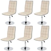ESSZIMMERSTUHL Beige 6er-Set - Beige/Creme, Textil (43/103/54cm) - MCW